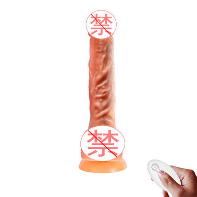 Revestimento lubrificado de borracha dos brinquedos Clitoral falsificados fêmeas da estimulação do pênis do gigante de 4cm