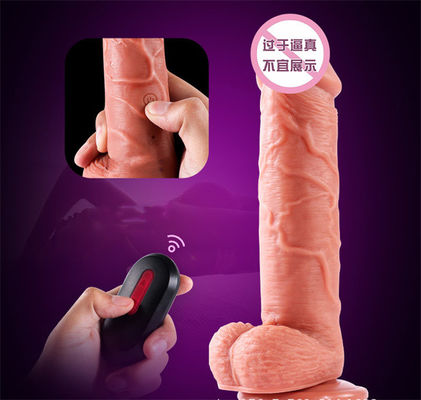 Brinquedos Clitoral IPX6 da estimulação do pênis de borracha artificial realístico do silicone