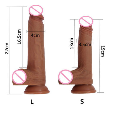 Pênis falsificado enorme de RoHS com o pênis artificial da bola IPX6 35mm para mulheres