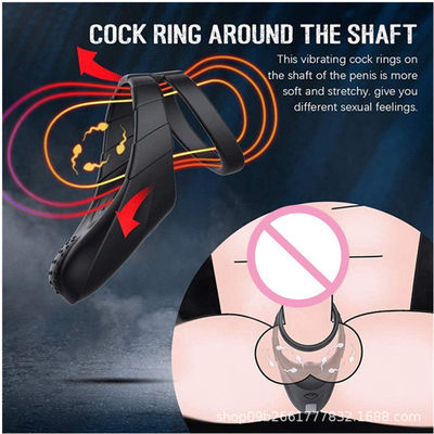 Anel de vibração médico do prazer do anel IPX7 do galo do pênis do silicone