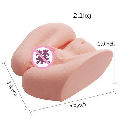 Do silicone impermeável realístico da extremidade do TPE 2.1kg 3D Masturbator masculino